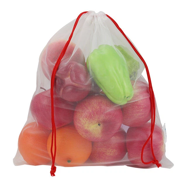 Meyve Sebzeleri İçin Çevre Dostu İpli Net Çantalar