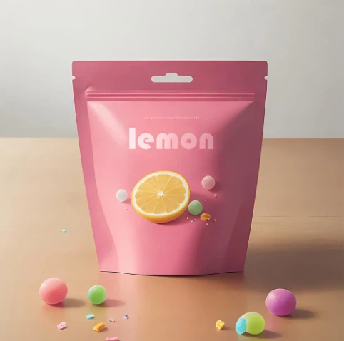 Popüler Plastik Gıda Kesesi Fermuarlı Plastik Kese Özel Desen Ambalaj Plastik Gıda Torbaları